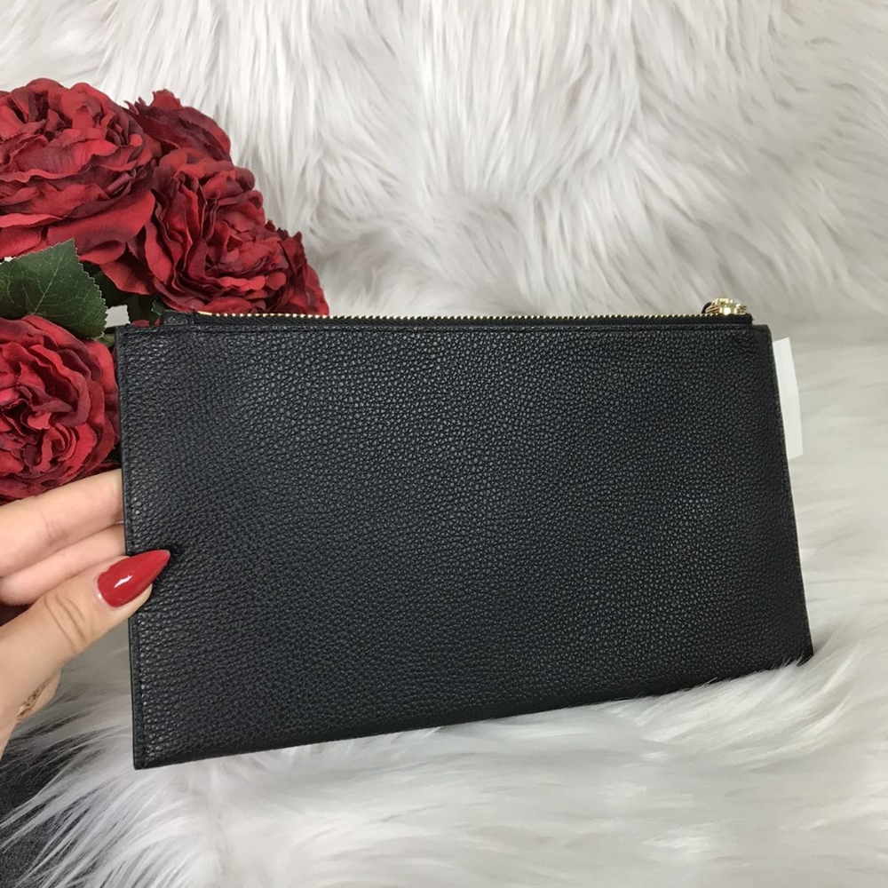 NWT MICHAEL KORS LARGE ZIP CHARM CLUTCH WRISTLET - Picture 3 of 10